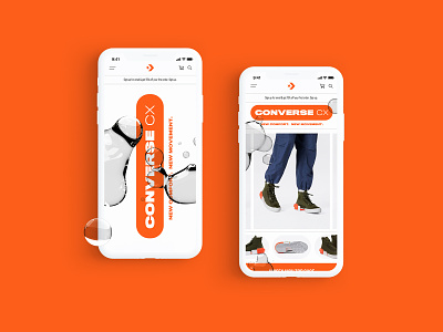 Converse CX - Mobile Website Design Concept 👟 branding creative design graphic design ui web web design