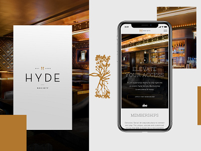 HYDE Society Website Redesign branding creative design graphic desgin mobile design mockup design typogaphy ui web web design
