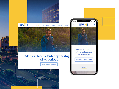 Only In Irvine Website Redesign branding creative design graphic desgin mobile design mockup design ui web web design