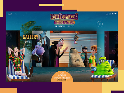 Hotel Transylvania 3 Website Redesign branding creative design entertainment graphic desgin movie ui web web design