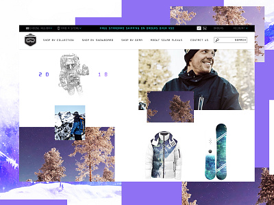 Planet X Collection Website Design branding creative design graphic desgin snowboarding typogaphy ui web web design