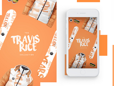 Travis Rice Collection Mobile Design branding creative design graphic desgin mobile design mockup design snowboarding typogaphy ui web web design