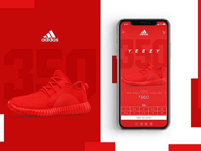 Yeezy / Adidas Website Design Concept adidas branding clothing design creative design graphic desgin mobile design mockup design product design shoes typogaphy ui web web design yeezy