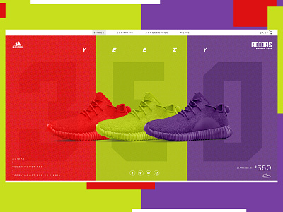 Yeezy / Adidas Website Design Concept