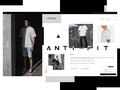 Vitaly Website Design Concept branding clothing brand creative design graphic desgin product design typogaphy ui web web design