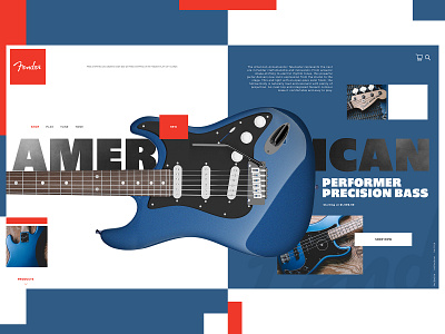 Fender Website Design Concept