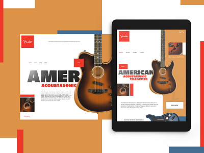 Fender Website Design Concept