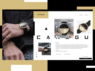 Vitaly Website Design Concept branding creative design graphic desgin product design typogaphy ui watch web web design