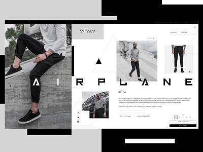 Vitaly Website Design Concept branding clothing design creative design graphic desgin product design typogaphy ui web web design