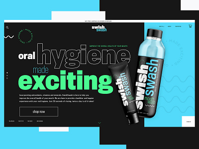 Oral Hygiene Website Design Concept