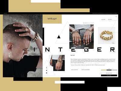 Vitaly Website Design Concept branding creative design graphic desgin jewelery product design typogaphy ui web web design