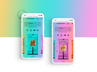 Truwomen - Mobile Website Design Concept 🍪 branding creative design graphic desgin mobile mockup design product design ui web web design