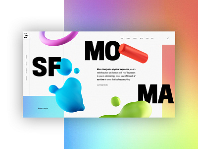SF MOMA - Homepage Website Design Concept 🎨 branding creative design graphic desgin moma museum san francisco typogaphy ui web web design