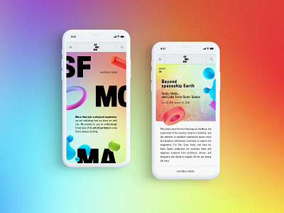 SF MOMA - Mobile Website Design Concept 🎨 art branding creative design graphic desgin mobile design museum san francisco typogaphy ui web web design