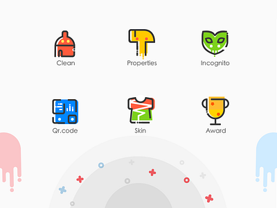 Lovely Line Style Icons icon illustration simple ui ux