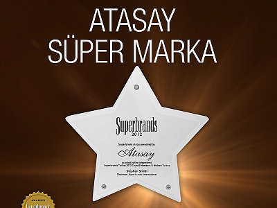 Superbrands 2012 atasay awarded superbrands turkey