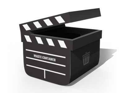Waste Container Concept board clap concept container dustbin erdem film icon logo ozkan trash waste