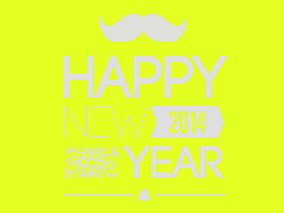 Happy New Year 2014 christmas cool happy neon new year