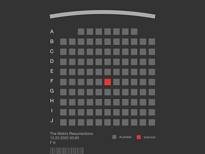 Cinema NFT 1005nft cinema cinema ticket design graphic design illustration matrix minimal opensea thematrix ticket ui