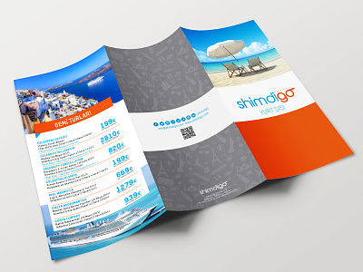 Shimdigo Tri Fold Brochure brochure clear erdem fold ozkan rightpage sea shimdigo travel tri