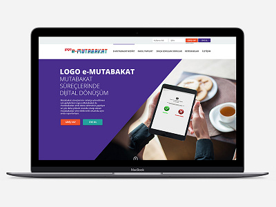 Logo E-Mutabakat Landing Page e mutabakat erdemozkan landing logo page rightpage site ui ux web
