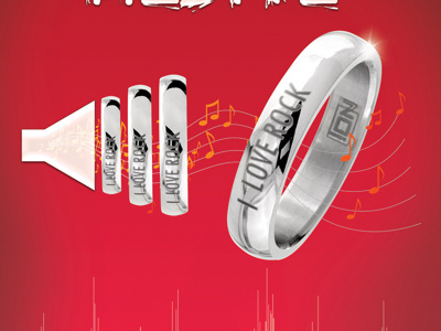 Rock'n Coke Ring i love poster ring rock