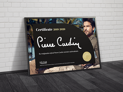 Pierre Cardin Certificate certificate design erdem ozkan frame pierre cardin right page shoes