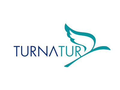 Turnatur Tourism Logo clean crane idendity logo minimal print summer tourism type