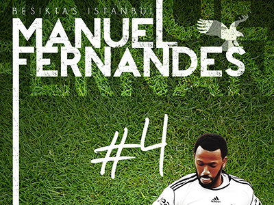 Manuel Fernandes Poster ball besiktas bjk erdem fernandes football istanbul manuel poster print soccer