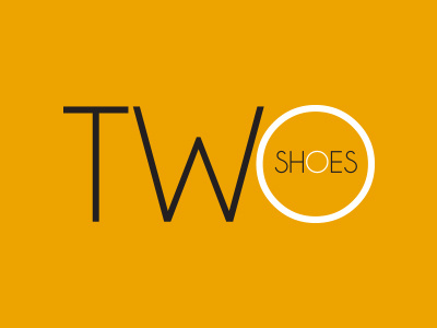Two Shoes Logo design fashion icon identity logo online print shoes store two type