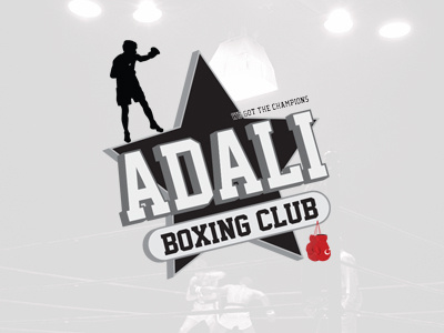 Boxing Club Logo 3d boxing club logo sport type typo