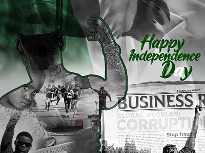 Independence Day Nigeria branding design graphic design