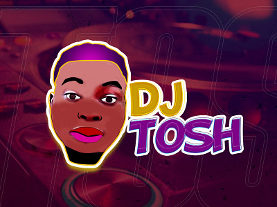 DJ TOSH branding design graphic design logo