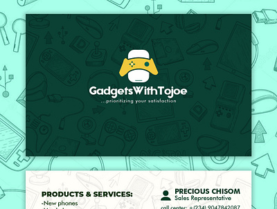 Gadgetswithtojoe branding design graphic design logo