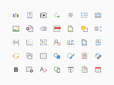 Microsoft Office for iPad Ribbon Icons