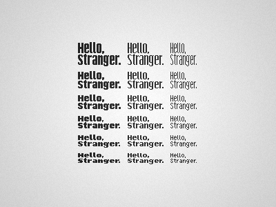 Hello, Stranger. type