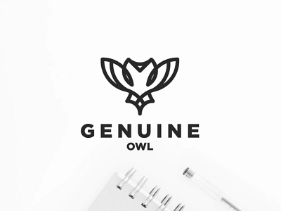 GENUINE Owl branding design graphic design illustration logo motion graphics typography vector