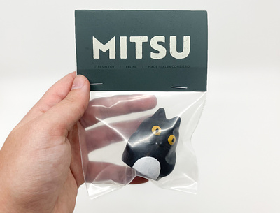 MITSU / Designer Toy 3d print 3d printing art toys cat cat design design designer toys handmade packaging printer sculpting toys