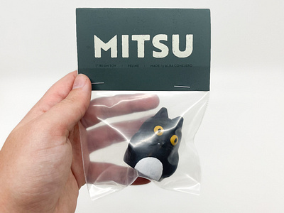 MITSU / Designer Toy 3d print 3d printing art toys cat cat design design designer toys handmade packaging printer sculpting toys