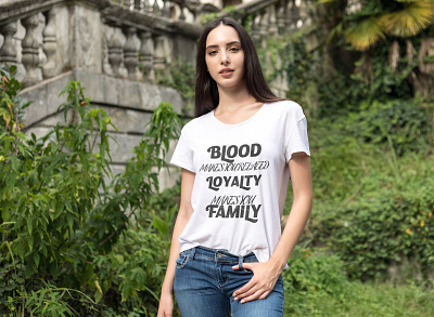 Family T-Shirt White girl branding clothes design family tshirt graphic design illustration jeans kaosmurah logo ui vector