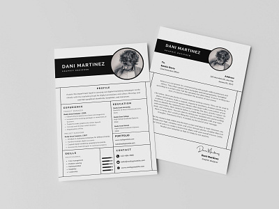 Minimal Resume Template 3d animation app branding design graphic design illustration logo motion graphics typography ui ux vector