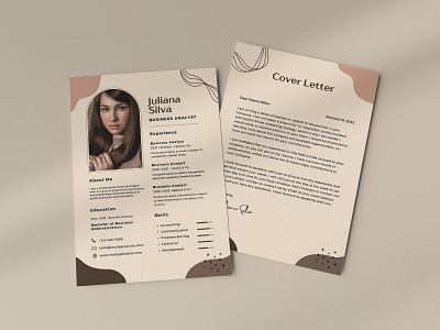 Minimal Resume Template 3d animation app branding design graphic design illustration logo motion graphics typography ui ux vector