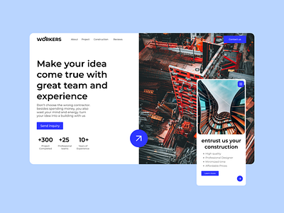 WORKERS building app construction design ui web web design work