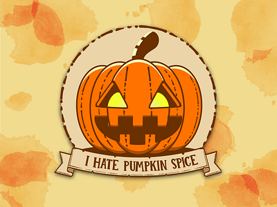 In the spirit of Halloween... branding design graphic design halloween icon illustration pumpkin typography vector
