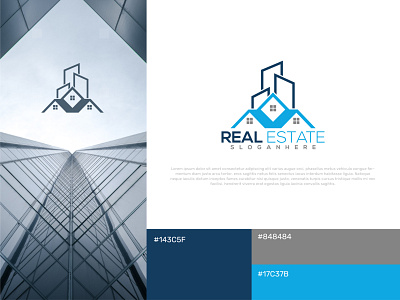 Modern Real Estate Logo And Branding Design branding branding design design logo modern real estate real estate logo