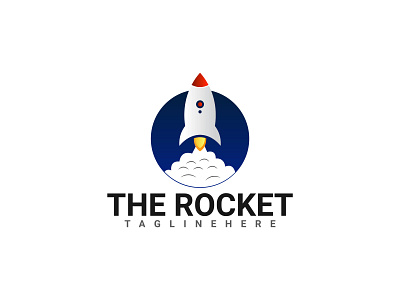Modern Rocket Logo Design design logo logo design modern rocket logo rocket rocket logo