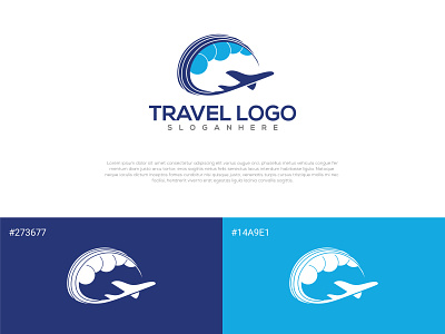 Modern Travel Logo Template Design