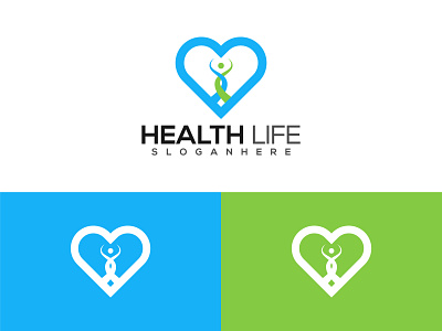 Health Life Logo Design creative health logo health life health logo health logo design healthy logo design modern