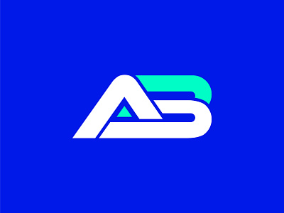 A and B latter mark logo