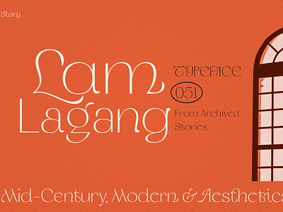 LAM LAGANG 051 - DISPLAY FONTS creative market ligature font